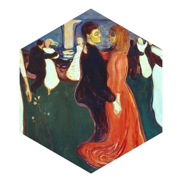 Sekskantede Tapeter Edvard Munch - The Dance Of Life