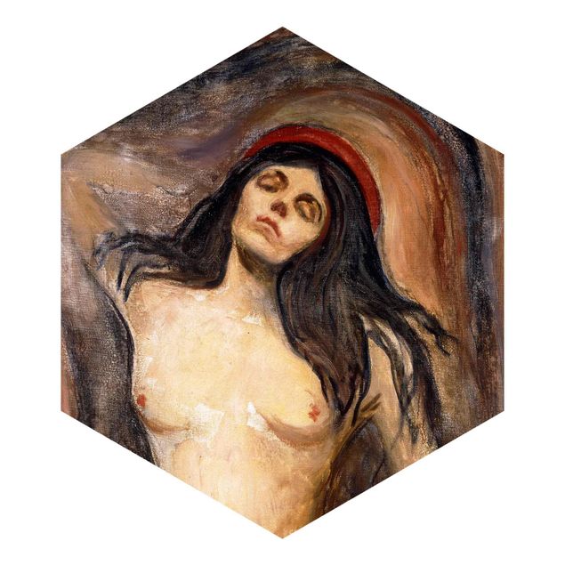 Sekskantede Tapeter Edvard Munch - Madonna