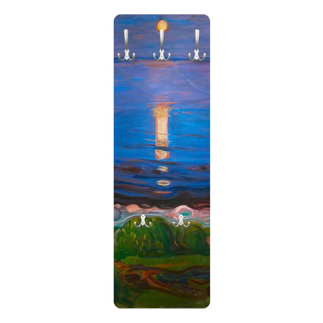 Knagerækker landskaber Edvard Munch - Summer Night By The Beach