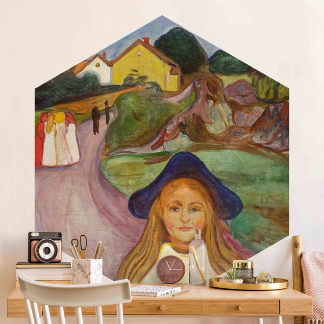 køkken dekorationer Edvard Munch - White Night