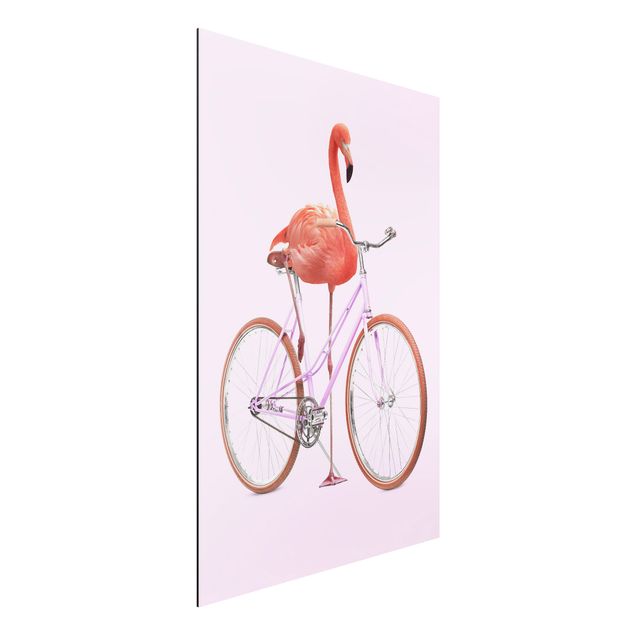 køkken dekorationer Flamingo With Bicycle