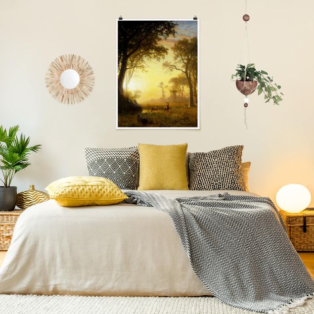 Kunst stilarter Albert Bierstadt - Light in the Forest