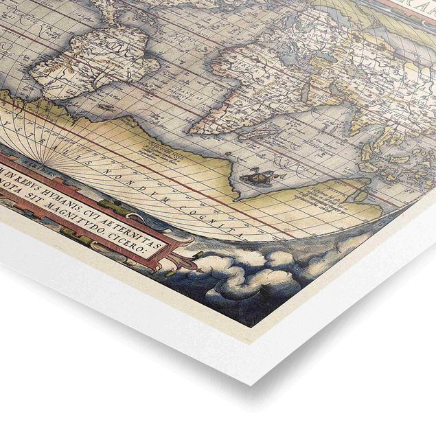 Billeder Historic World Map Typus Orbis Terrarum