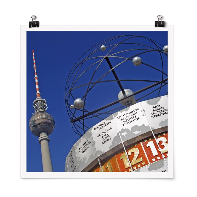 Plakater arkitektur og skyline Berlin Alexanderplatz