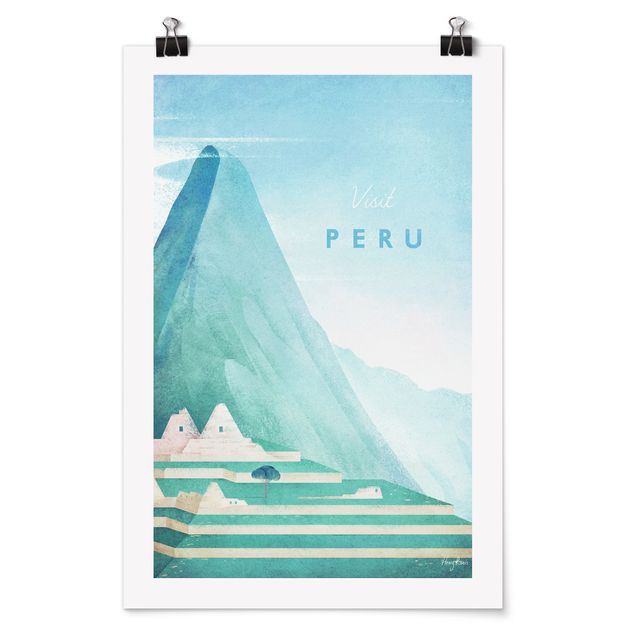 Plakater arkitektur og skyline Travel Poster - Peru
