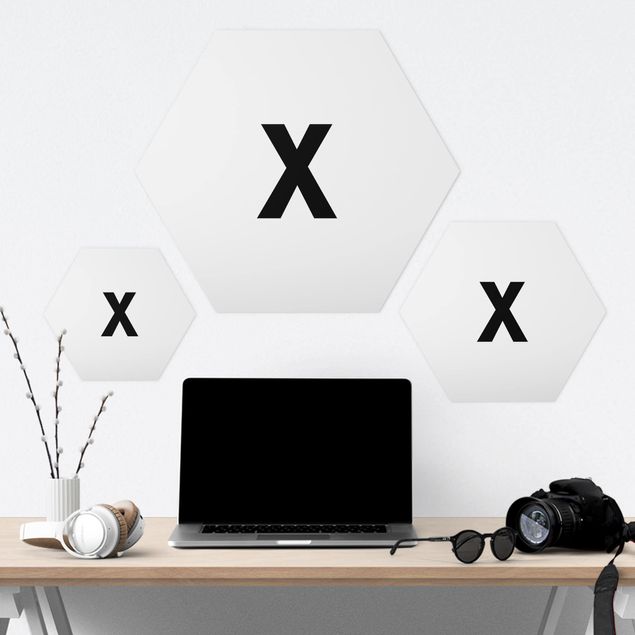 Hexagon Bild Forex - Buchstabe Weiß X