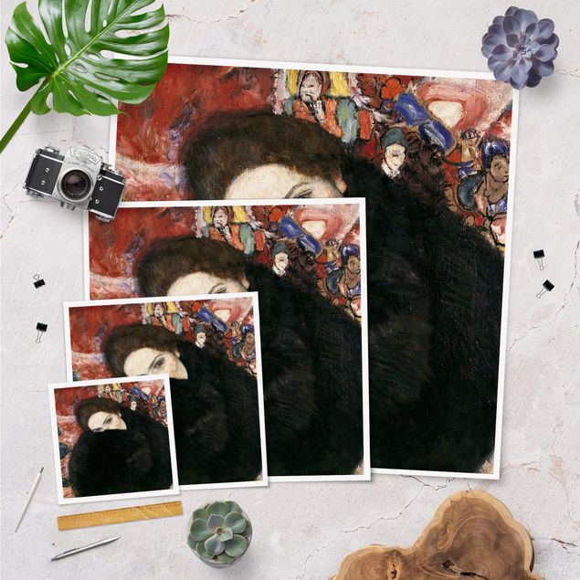 Billeder sort Gustav Klimt - Lady With A Muff