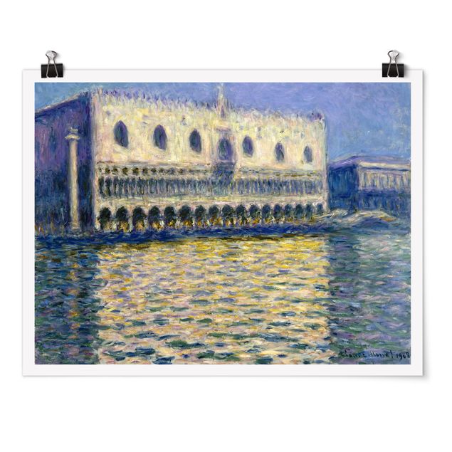 Plakater arkitektur og skyline Claude Monet - The Palazzo Ducale