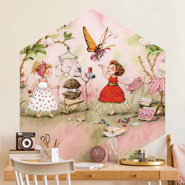 Tapet sommerfugle The Strawberry Fairy - Tailor's Room