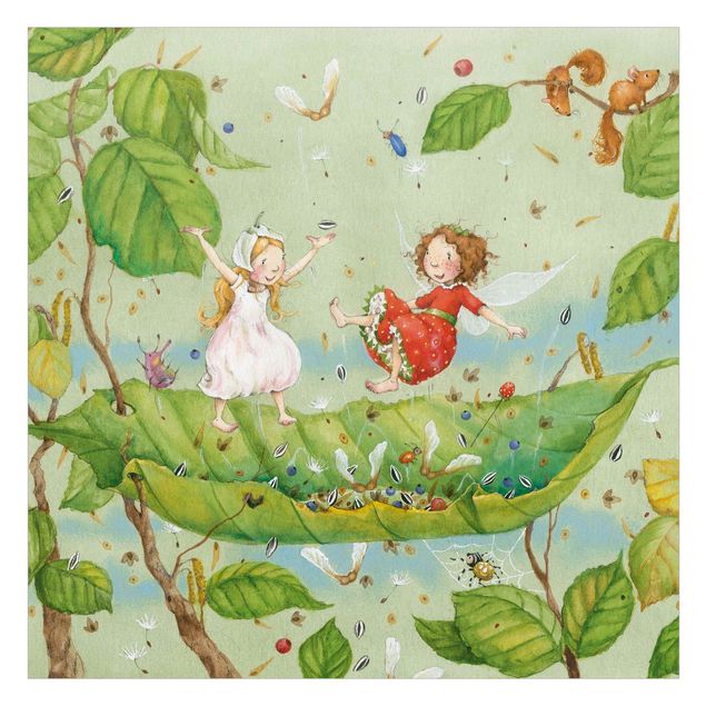 Vinduesklistermærke - Little Strawberry Strawberry Fairy - Trampoline
