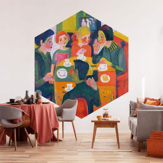 Sekskantede Tapeter Ernst Ludwig Kirchner - Coffee Table