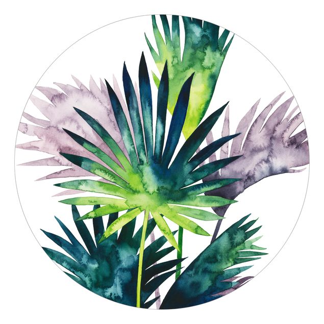 Fototapet grøn Exotic Foliage - Fan Palm