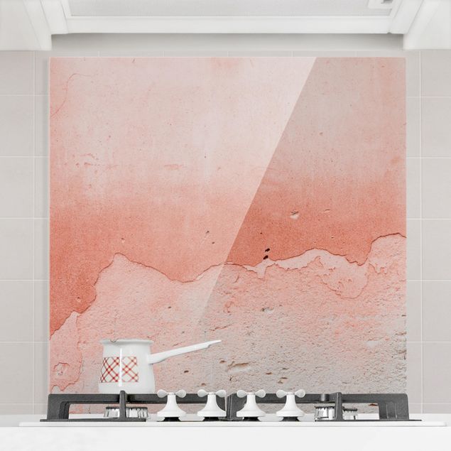 køkken dekorationer Pink Concrete In Shabby Look