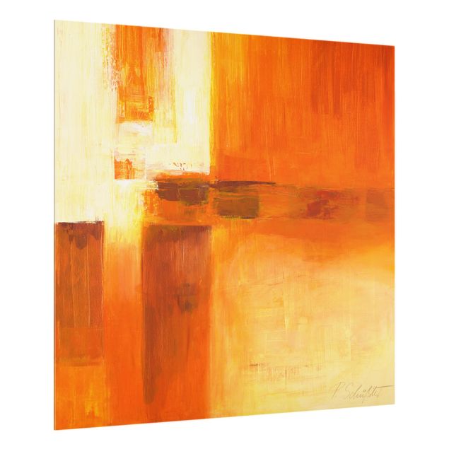 Billeder Petra Schüssler Petra Schüßler - Composition In Orange And Brown 01