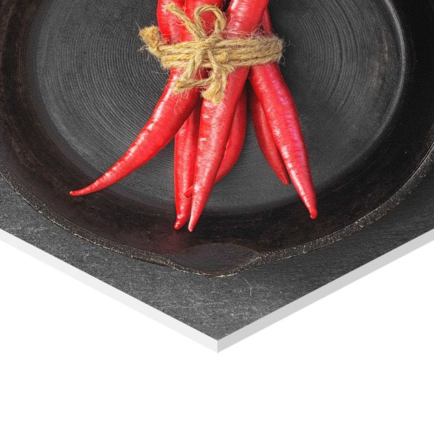 Billeder Red Chili Bundles In Pan On Slate