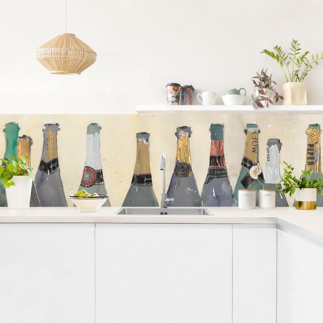 Stænkplader glas Uncorked - Champagne