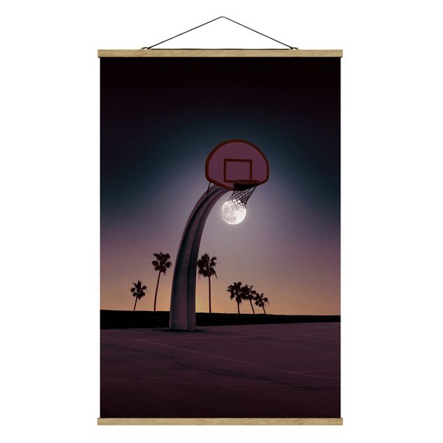 Billeder moderne Basketball With Moon
