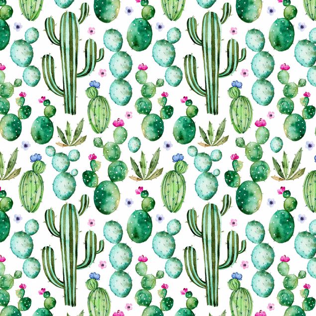 Selvklæbende folier Watercolour Cactus