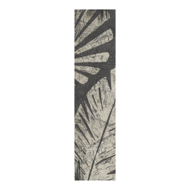 Panelgardiner blomster Palm Leaves Dark Grey Backdrop