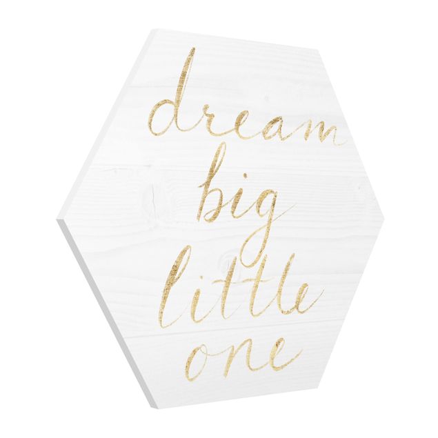 Forex Wooden Wall White - Dream Big