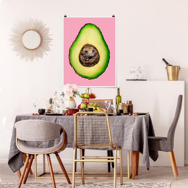 Billeder frugt Avocado With Hedgehog