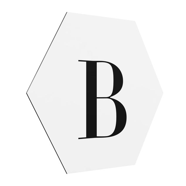 Billeder moderne Letter Serif White B