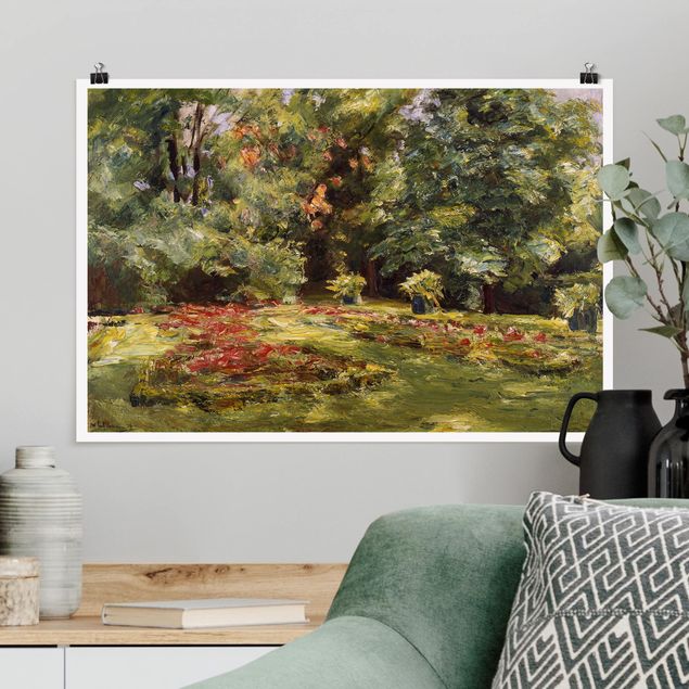 Kunst stilarter impressionisme Max Liebermann - Flower Terrace Wannseegarten