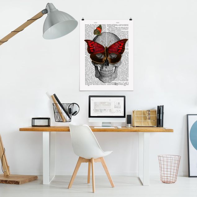 Billeder sommerfugle Scary Reading - Butterfly Mask