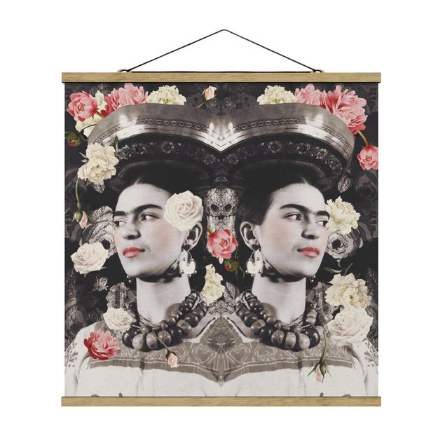 Billeder kunsttryk Frida Kahlo - Flower Flood