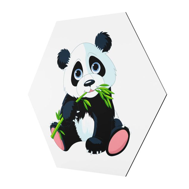 Sekskantede billeder Nibbling Panda