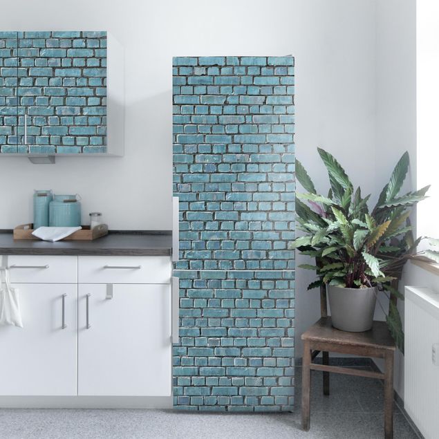 køkken dekorationer Brick Tiles Turquoise