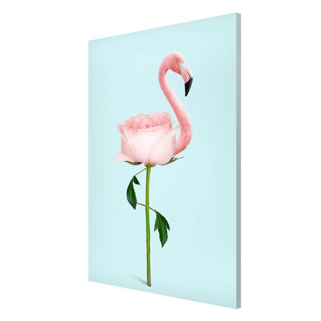 Billeder blomster Flamingo With Rose
