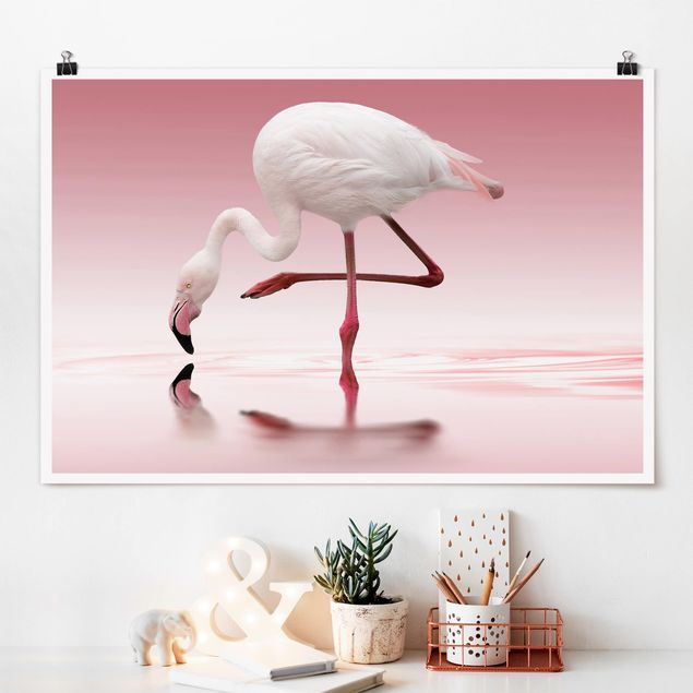 køkken dekorationer Flamingo Dance