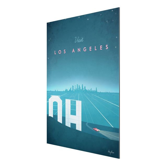 Billeder kunsttryk Travel Poster - Los Angeles