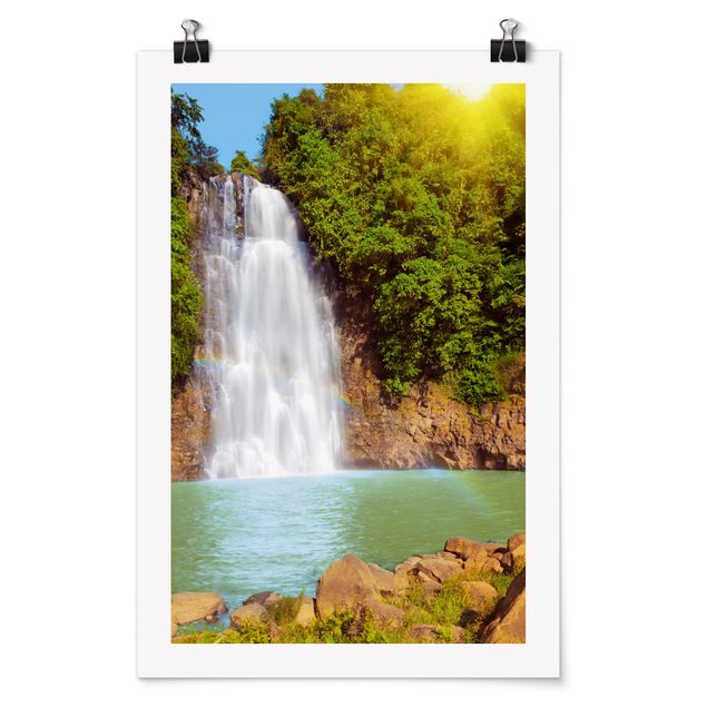 Plakater landskaber Waterfall Romance