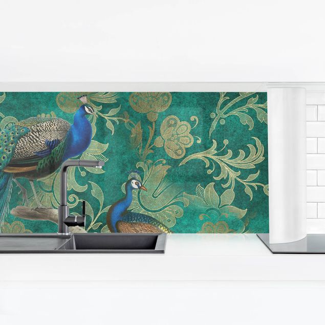Billeder Andrea Haase Shabby Chic Collage - Noble Peacock II