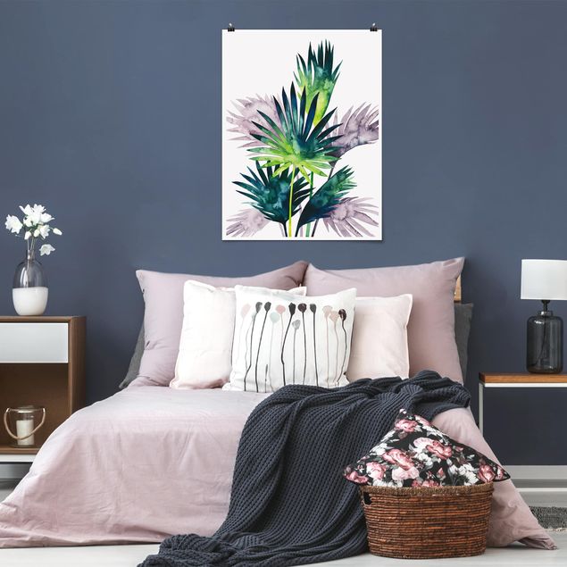 Plakater blomster Exotic Foliage - Fan Palm