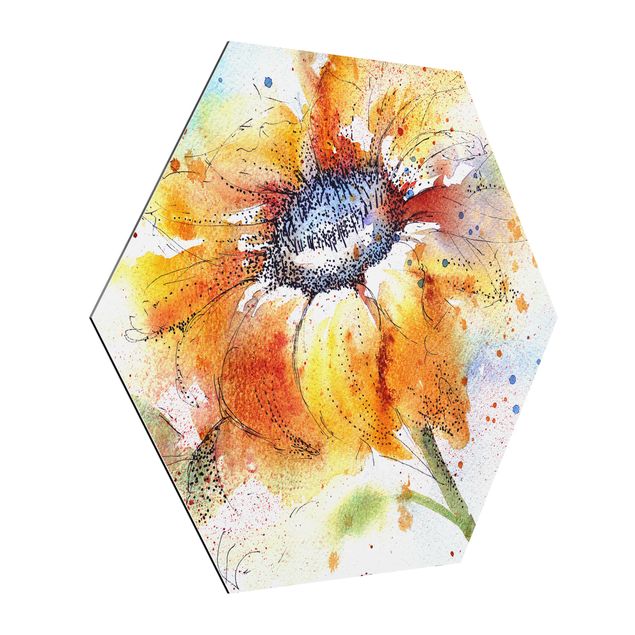 Billeder blomster Painted Sunflower