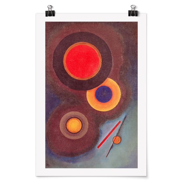 Plakater kunsttryk Wassily Kandinsky - Circles And Lines