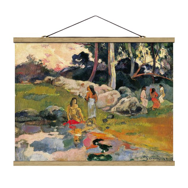 Billeder landskaber Paul Gauguin - Women At The Banks Of River