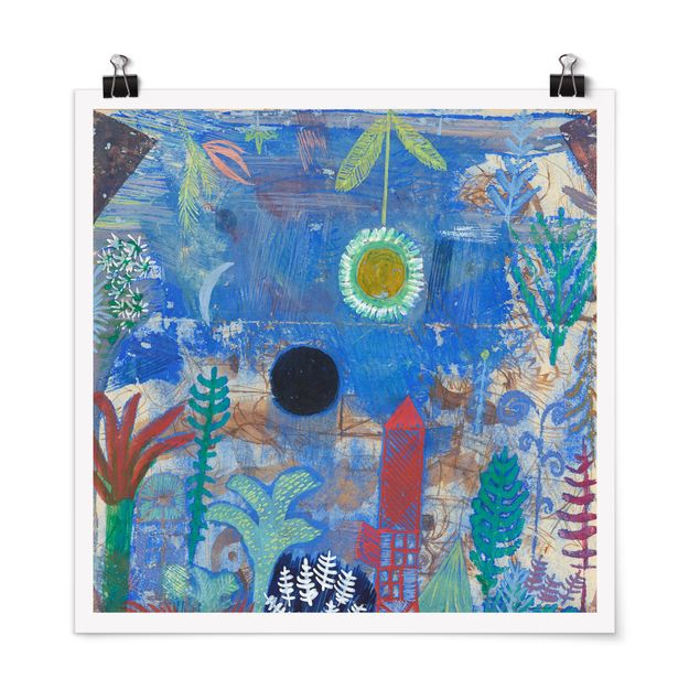 Plakater kunsttryk Paul Klee - Sunken Landscape