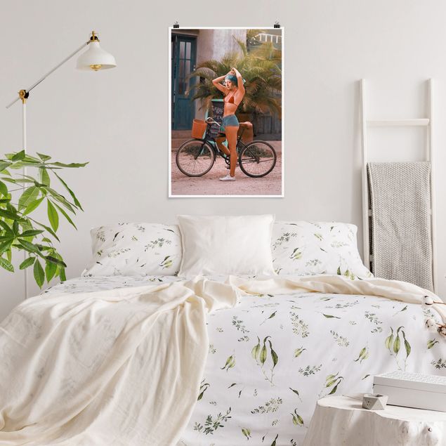 Plakater landskaber Bicycle Girl