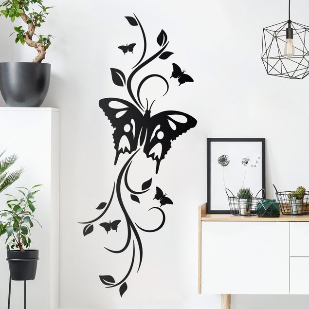 Wallstickers tendrils Moth with tendril