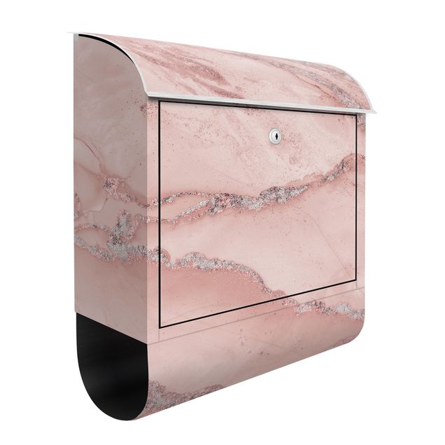 Postkasser lyserød Colour Experiments Marble Light Pink And Glitter