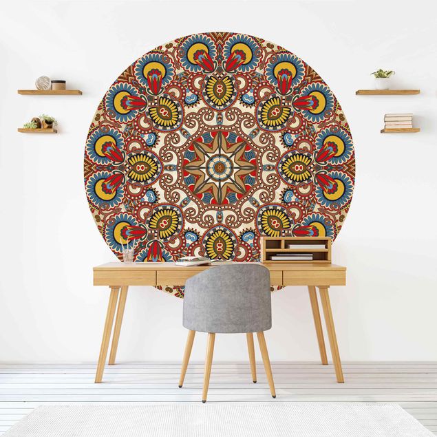 Tapet moderne Coloured Mandala