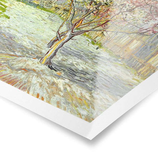 Billeder træer Vincent van Gogh - Flowering Peach Trees