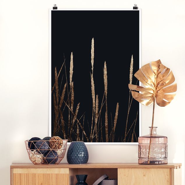 køkken dekorationer Graphical Plant World - Golden Reed