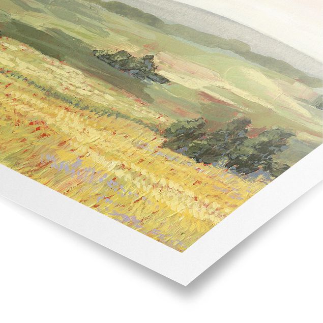 Plakater abstrakt Meadow In The Morning I