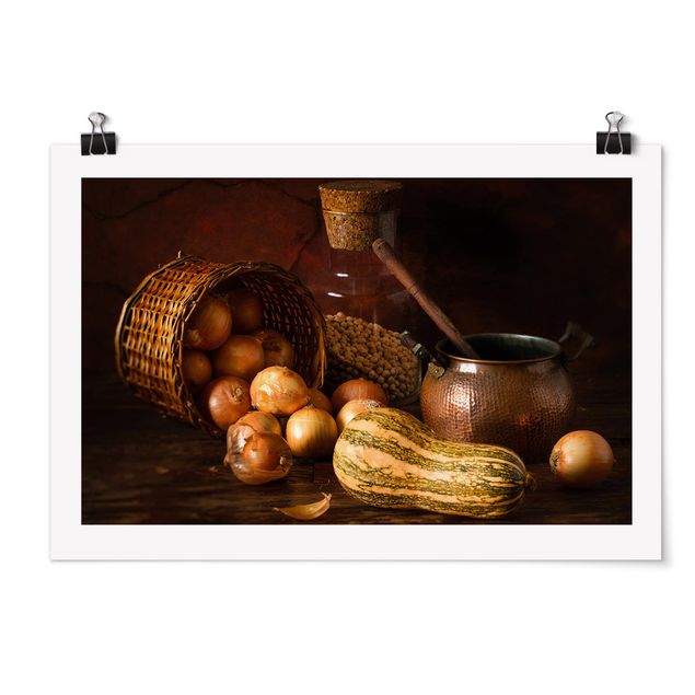 Billeder moderne Still Life With Onions
