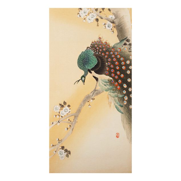 Billeder retro Vintage Illustration Asian Peacock II